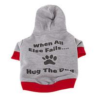 Dog Hoodie Blue / Gray Dog Clothes Winter / Spring/Fall Letter Number Casual/Daily / Sports