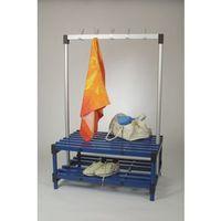 double bench with hooks cream 24 hooks length 1500mm