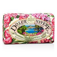 Dolce Vivere Fine Natural Soap - Sicilia - Bouganville Marine Sea Salt & Papyrus Tree 250g/8.8oz