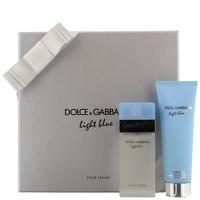 Dolce and Gabbana Light Blue Eau de Toilette Spray 25ml and Body Cream 50ml