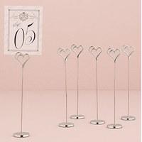 Double Heart Table Number Holder