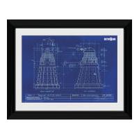 doctor who dalek blueprint 30 x 40cm collector prints