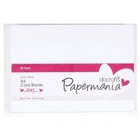 docrafts papermania pack of 50 white a6 300gsm cards and envelopes 349 ...