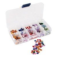 docrafts Papermania Mini Assorted Gems and Organiser - Florals and Stones 349475