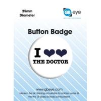Doctor Who I Love The Doctor Button Badge