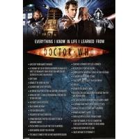 doctor who everything i know poster print 61x92cm