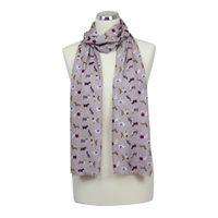 Dog Print Scarf - Pink