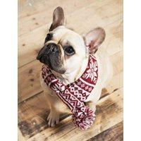 dog scarf in snowflake design