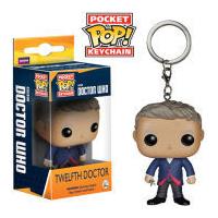 doctor who 12th doctor pocket pop vinyl figure key chain