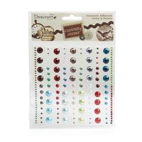 dovecraft curiosity corner premium adhesive gems and pearls assorted c ...