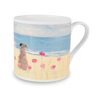 dog in seapinks art mug