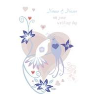 Doves | Personalised Wedding Card | AF1231