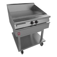 dominator plus 800mm wide smooth griddle on mobile stand e3481