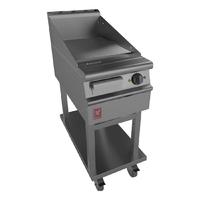 dominator plus 400mm wide ribbed griddle on mobile stand e3441r