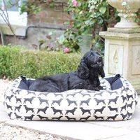 dog bed in spaniel print small