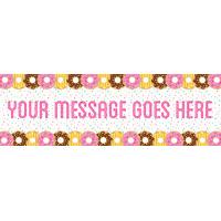 Doughnut Personalised Party Banner