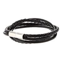 Double-skin Leather Rope Loopy Bracelet Jewelry Christmas Gifts