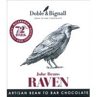 Doble & Bignall, Raven, Johe Beans, 72% dark chocolate bar