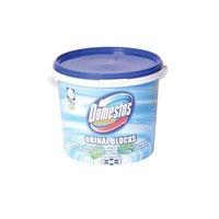 domestos 3kg urinal block tub of 150 tablets