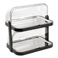 double decker roll top cool display trays