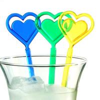 double heart cocktail stirrers case of 1200