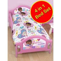 Doc McStuffins 4 in 1 Patch Junior Bundle Bed Set (Duvet, Pillow, Covers)