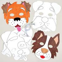 dog colour in masks pack of 30
