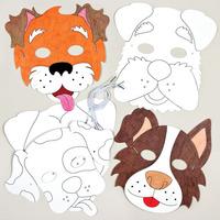 Dog Colour-in Masks (Pack of 6)