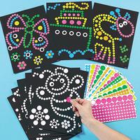 dotty sticker art pack of 8