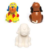 Dog Ceramic Coin Banks (Box of 2)