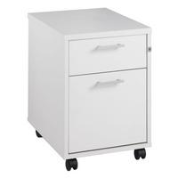 Dove Mobile Pedestal 3 Drawers White