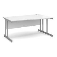 dove cantilever wave desk 1600mm right hand