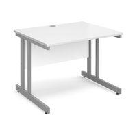 Dove Cantilever Straight Desk 1000mm