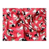 dogs print cotton poplin fabric