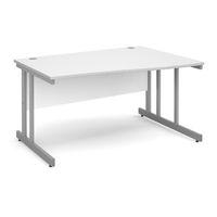 Dove Cantilever Wave Desk 1400mm Right Hand