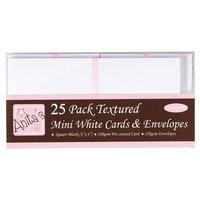 docrafts Anita\'s Pack of 25 White 4x4 Cards and Envelopes 349462