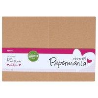 docrafts papermania pack of 25 recycled kraft 5x7 cards and envelopes  ...