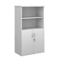 Dove Combination Cupboard White 1400mm