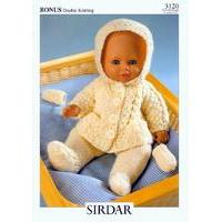 Doll\'s Outfit in Hayfield Baby Bonus DK (3120)