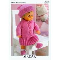 Doll\'s Outfit in Hayfield Baby Bonus DK (3119)