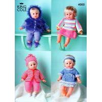 Dolls Clothes in King Cole Yarns (4000)