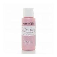 docrafts 2oz pearl acrylic paint blush pink