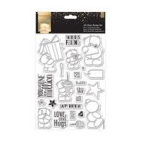 DoCrafts Classic Decadence A5 Clear Stamp Set