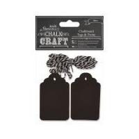 DoCrafts Chalkboard Gift Tags & Twine