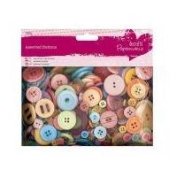 DoCrafts Assorted Craft Buttons Mixed Brights
