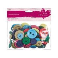 DoCrafts Assorted Craft Buttons Brights