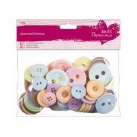 DoCrafts Assorted Craft Buttons Pastels