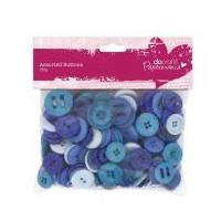 DoCrafts Assorted Craft Buttons Blue