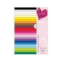 DoCrafts Plain Paper Pack Assorted Colours