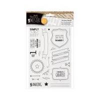 DoCrafts Mr Mister Clear Stamp Set Text